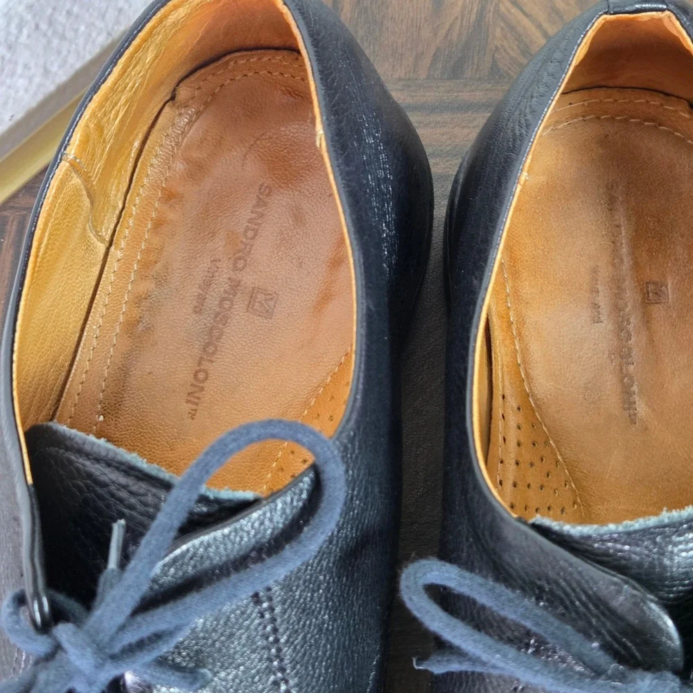 Sandro Moscoloni Vineyard Leather Apron Toe Lace Up‎ Dress Shoes Comfort Work